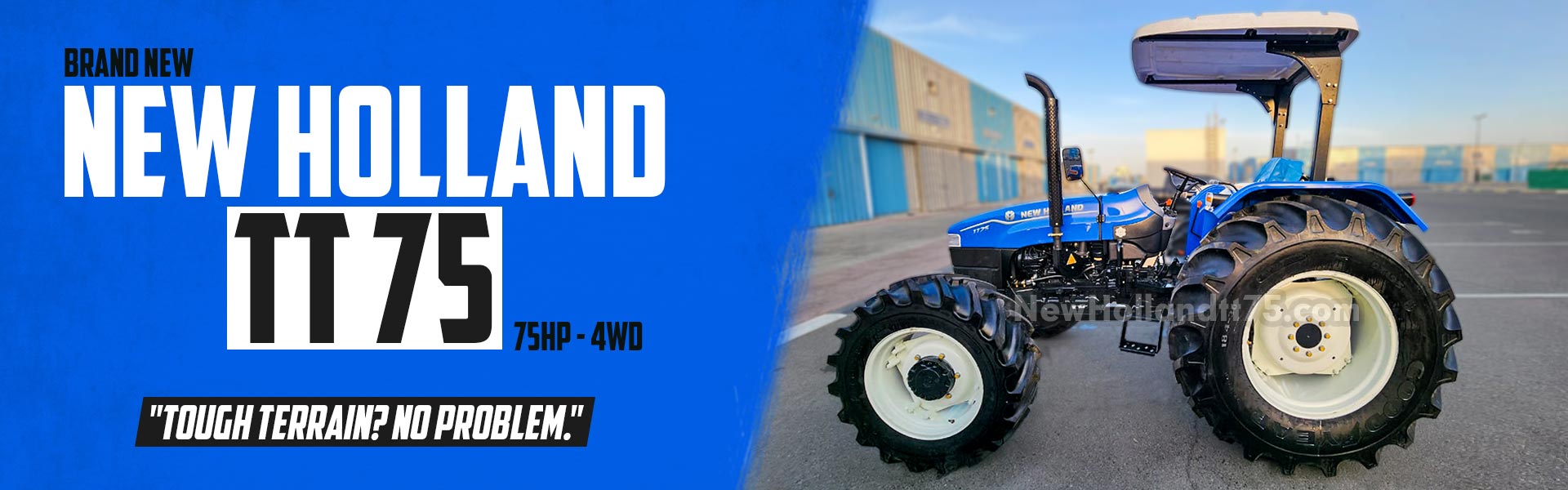NEW HOLLAND TT75 4WD BANNER